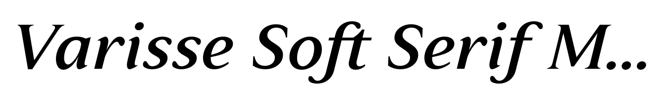 Varisse Soft Serif Medium Italic